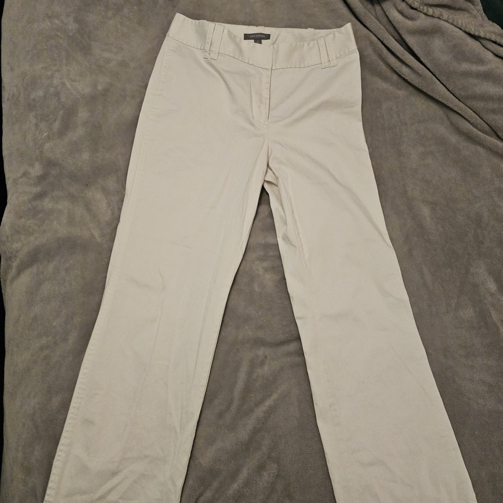 Ann Taylor Women's 6 Dress‎ Pants White Dress Business Preppy Summer